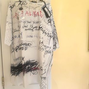 Balmain men’s Graffiti authentic T-shirt